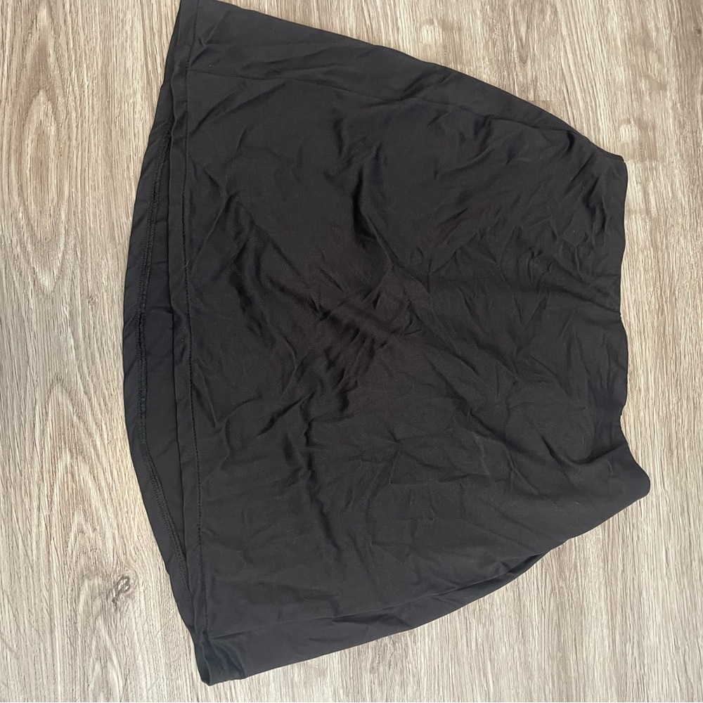 Black Athletic Mini Skort